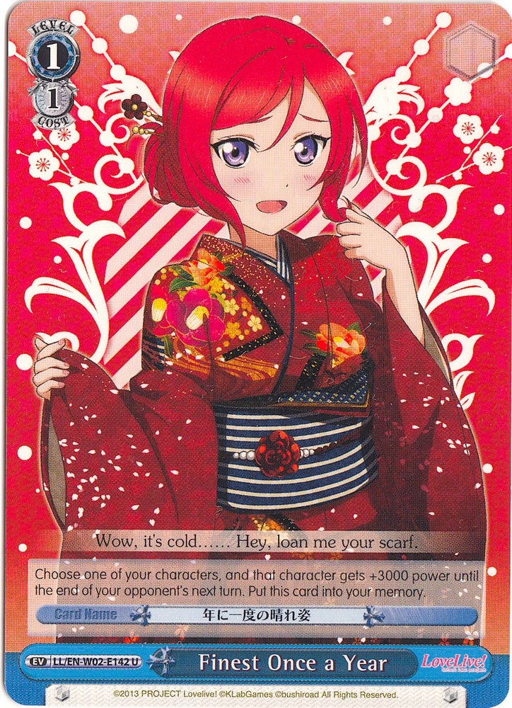 Finest Once a Year (LL/EN-W02-E142 U) [Love Live! DX Vol.2]