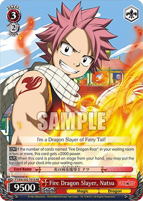 Fire Dragon Slayer, Natsu (FT/EN-S02-T01S SR RE) [Fairy Tail Chronicle Set]
