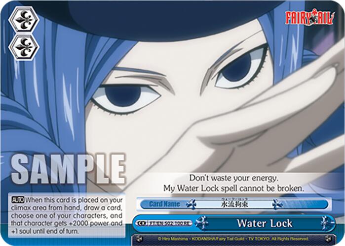 Water Lock (FT/EN-S02-100 CC RE) [Fairy Tail Chronicle Set]