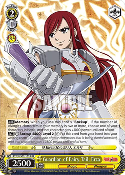 Guardian of Fairy Tail, Erza (FT/EN-S02-101R RRR RE) [Fairy Tail Chronicle Set]