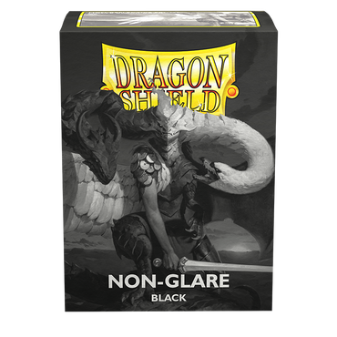 Dragon Shield: Standard 100ct Sleeves - Black (Non-Glare Matte)