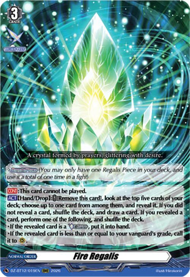 Fire Regalis (DZ-BT12/019EN) [Chasm of Lost Souls]