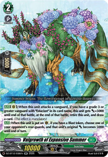 Valgrowth of Expansive Summer (DZ-BT12/038EN) [Chasm of Lost Souls]