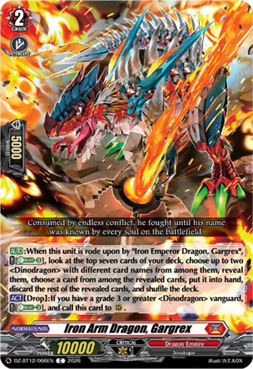 Iron Arm Dragon, Gargrex (DZ-BT12/066EN) [Chasm of Lost Souls]