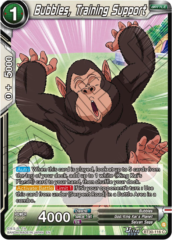 Bubbles, Training Support (BT30-116) [Three Glorious Fighters]