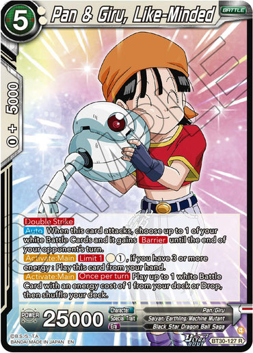 Pan & Giru, Like-Minded (BT30-127) [Three Glorious Fighters]