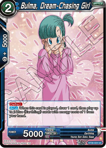 Bulma, Dream-Chasing Girl (BT30-024) [Three Glorious Fighters]