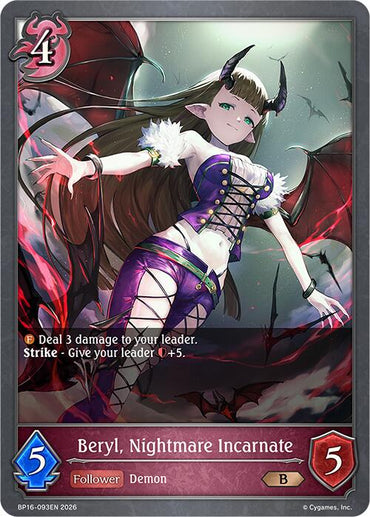 Beryl, Nightmare Incarnate (BP16-093EN) [New World Genesis]
