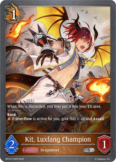Kit, Luxfang Champion - P15 (Foil) (BP16-P15EN) [New World Genesis]