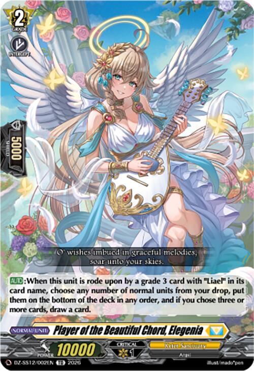 Player of the Beautiful Chord, Elegenia (DZ-SS12/002EN) [Master Deckset -Erika Myojo-]