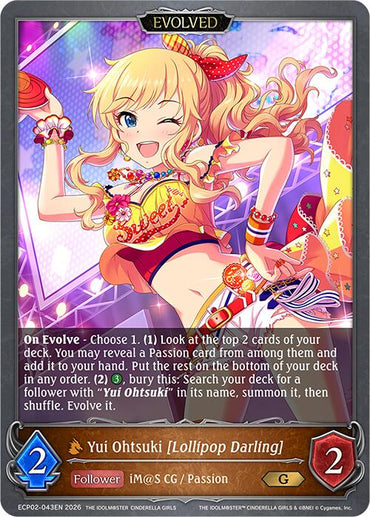 Yui Ohtsuki [Lollipop Darling] (Evolved) (ECP02-043EN) [THE IDOLM@STER CINDERELLA GIRLS EX Crossover Set]
