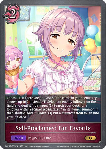 Self-Proclaimed Fan Favorite (ECP02-059EN) [THE IDOLM@STER CINDERELLA GIRLS EX Crossover Set]