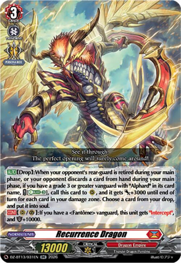 Recurrence Dragon (DZ-BT13/031EN) [Parallactic Clash]