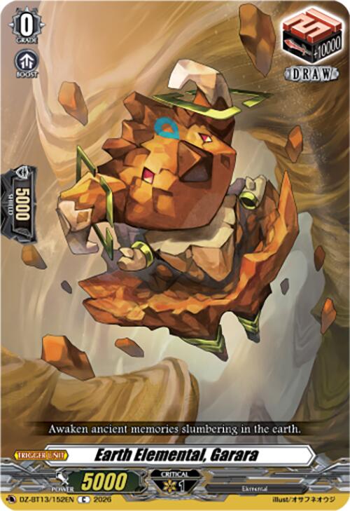 Earth Elemental, Garara (DZ-BT13/152EN) [Parallactic Clash]