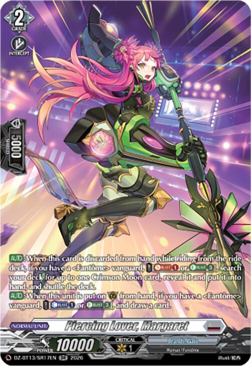 Piercing Lover, Margaret (DZ-BT13/SR17EN) [Parallactic Clash]