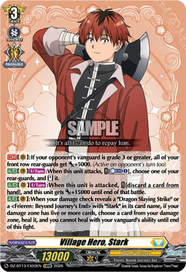 Village Hero, Stark (DZ-BT13/EX03EN) [Parallactic Clash]