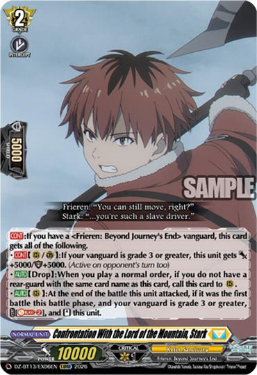 Confrontation With the Lord of the Mountain, Stark (DZ-BT13/EX06EN) [Parallactic Clash]