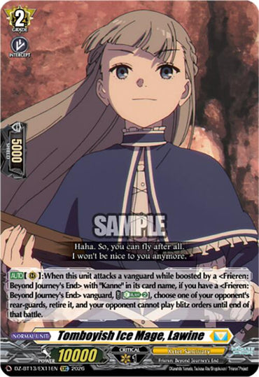 Tomboyish Ice Mage, Lawine (DZ-BT13/EX11EN) [Parallactic Clash]