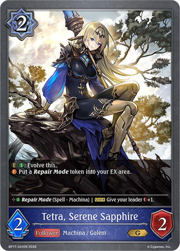 Tetra, Serene Sapphire (BP17-041EN) [Convergent Destinies]