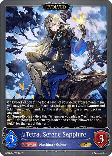 Tetra, Serene Sapphire (Evolved) (BP17-042EN) [Convergent Destinies]