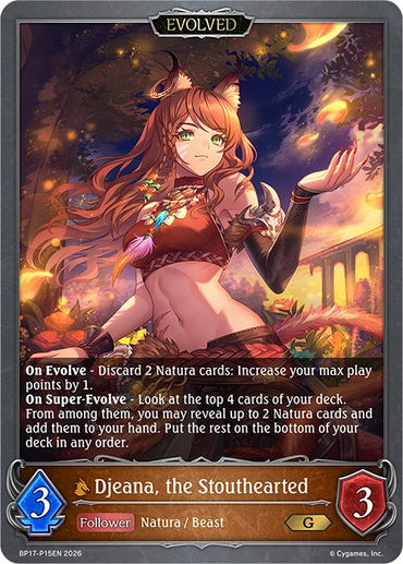 Djeana, the Stouthearted (Evolved) - P15EN (Foil) (BP17-P15EN) [Convergent Destinies]