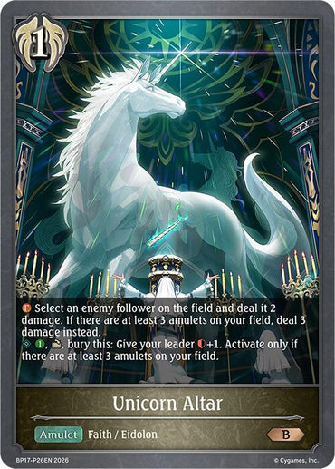 Unicorn Altar - P26EN (Foil) (BP17-P26EN) [Convergent Destinies]