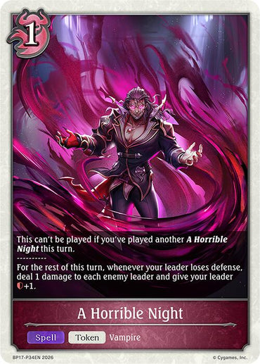 A Horrible Night - P34EN (Foil) (BP17-P34EN) [Convergent Destinies]