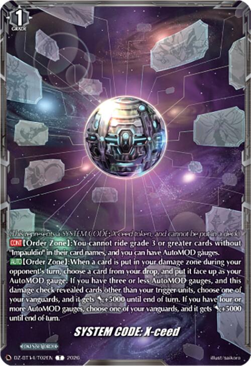 SYSTEM CODE: X-ceed (DZ-BT14/T02EN) [Envoys of the Crimson Moon]