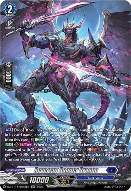 Reverent Dagger Dragon (DZ-BT14/SR12EN) [Envoys of the Crimson Moon]