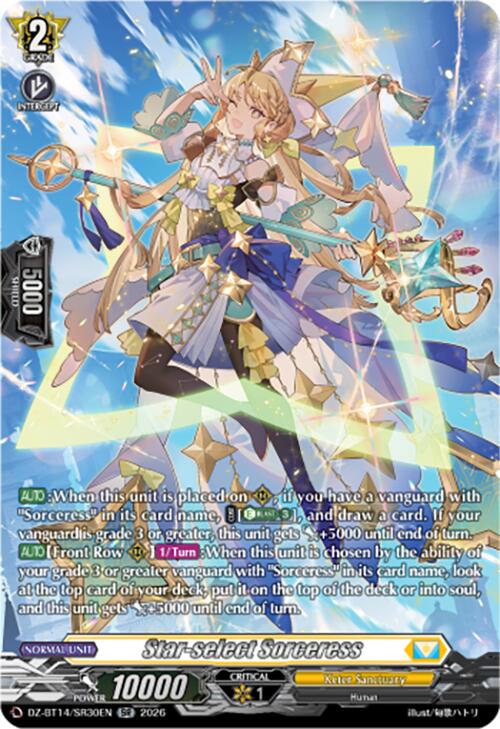Star-select Sorceress (DZ-BT14/SR30EN) [Envoys of the Crimson Moon]