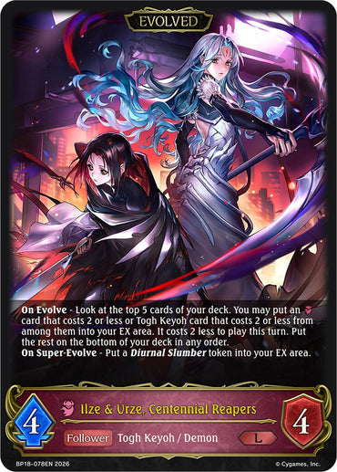 Ilze & Urze, Centennial Reapers (Evolved) (BP18-078EN) [Neometropolis]