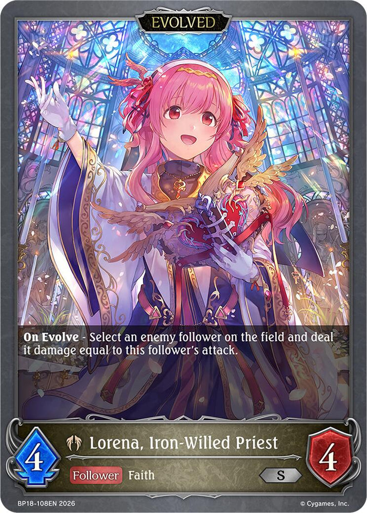 Lorena, Iron-Willed Priest (Evolved) (BP18-108EN) [Neometropolis]