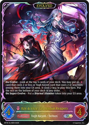 Ilze & Urze, Centennial Reapers (Evolved) (BP18-SL18EN) [Neometropolis]