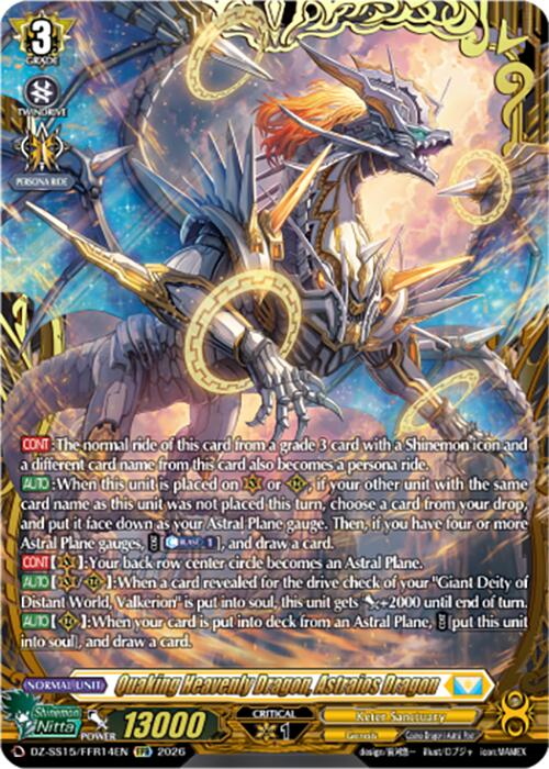 Quaking Heavenly Dragon, Astraios Dragon (DZ-SS15/FFR14EN) [The Legendary Vanguards]