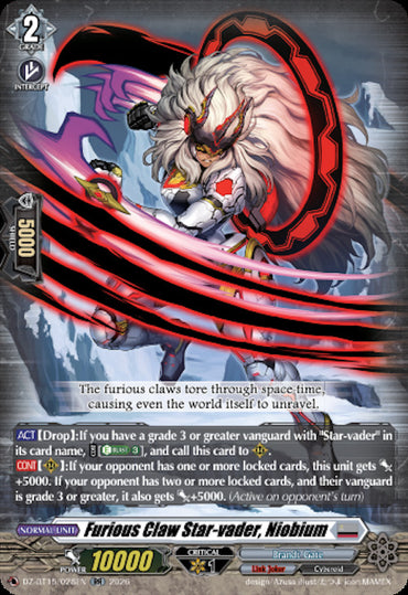 Furious Claw Star-vader, Niobium (DZ-BT15/028EN) [Strike of Illusionary Shadows]