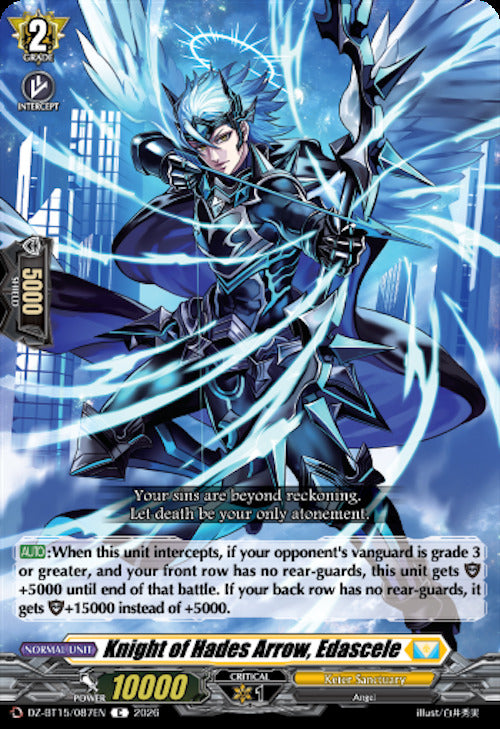Knight of Hades Arrow, Edascele (DZ-BT15/087EN) [Strike of Illusionary Shadows]