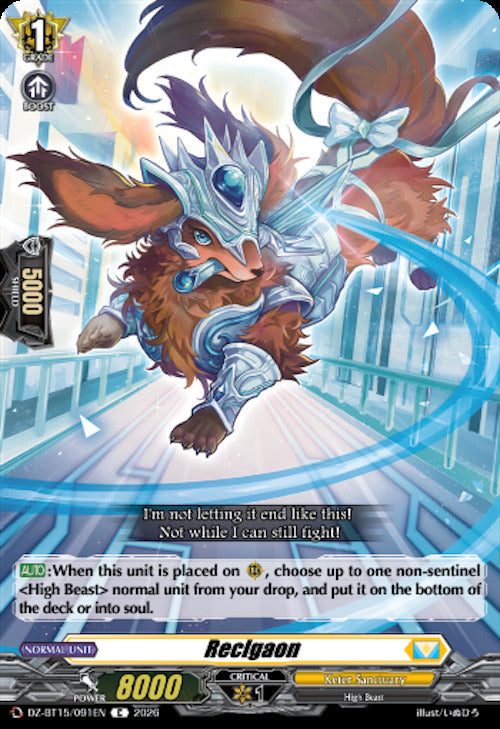 Reclgaon (DZ-BT15/091EN) [Strike of Illusionary Shadows]