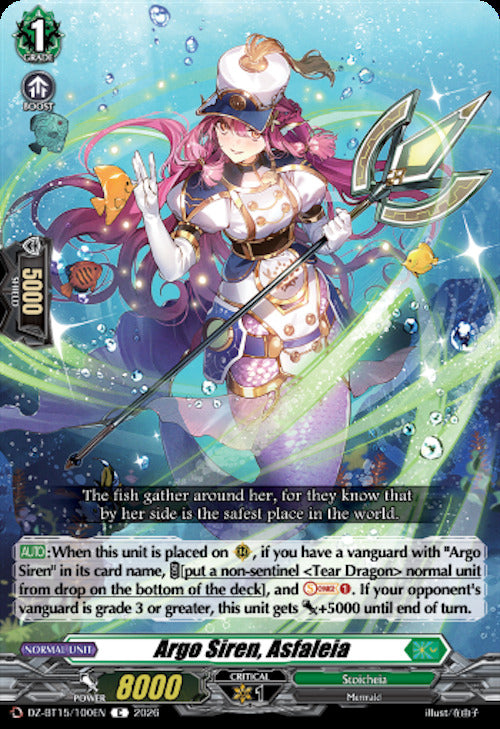 Argo Siren, Asfaleia (DZ-BT15/100EN) [Strike of Illusionary Shadows]