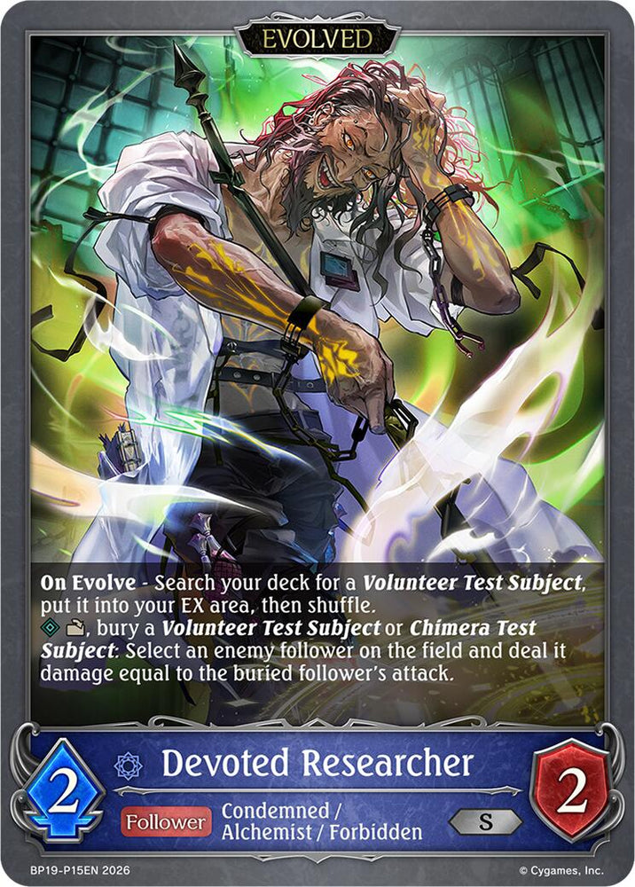 Devoted Researcher (Evolved) - P15EN (Foil) (BP19-P15EN) [Eightfold Retribution]