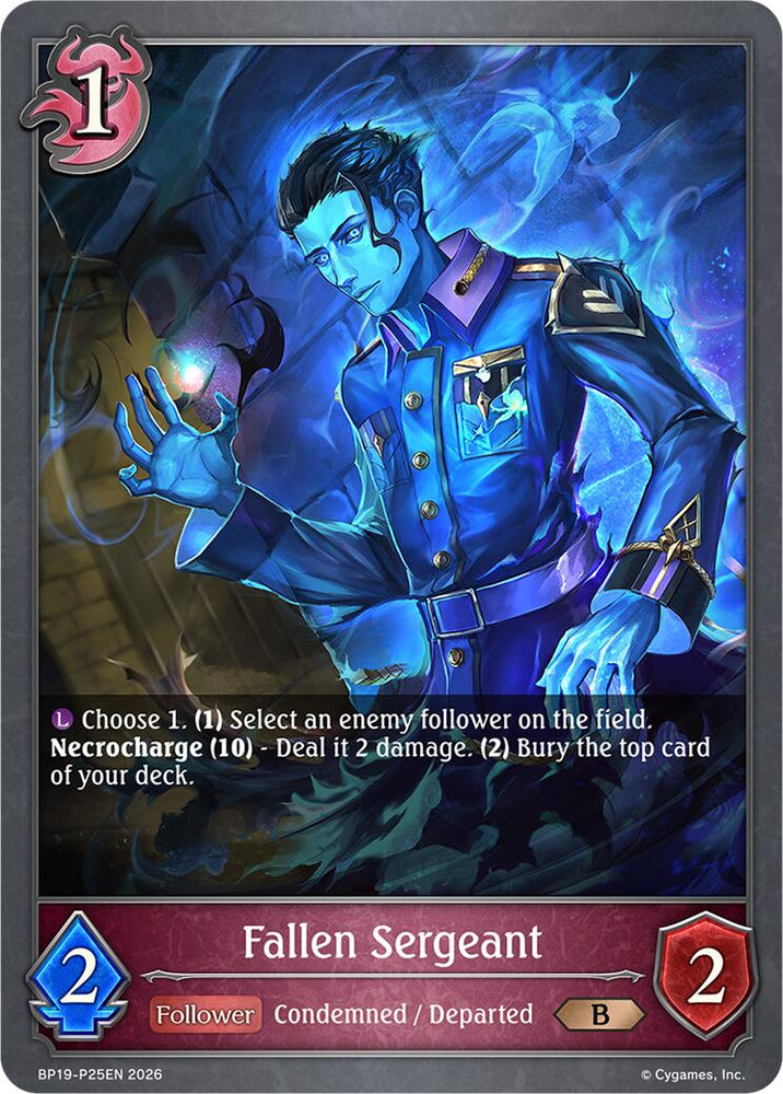 Fallen Sergeant - P25EN (Foil) (BP19-P25EN) [Eightfold Retribution]