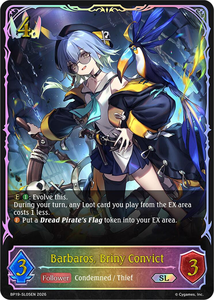 Barbaros, Briny Convict (BP19-SL05EN) [Eightfold Retribution]