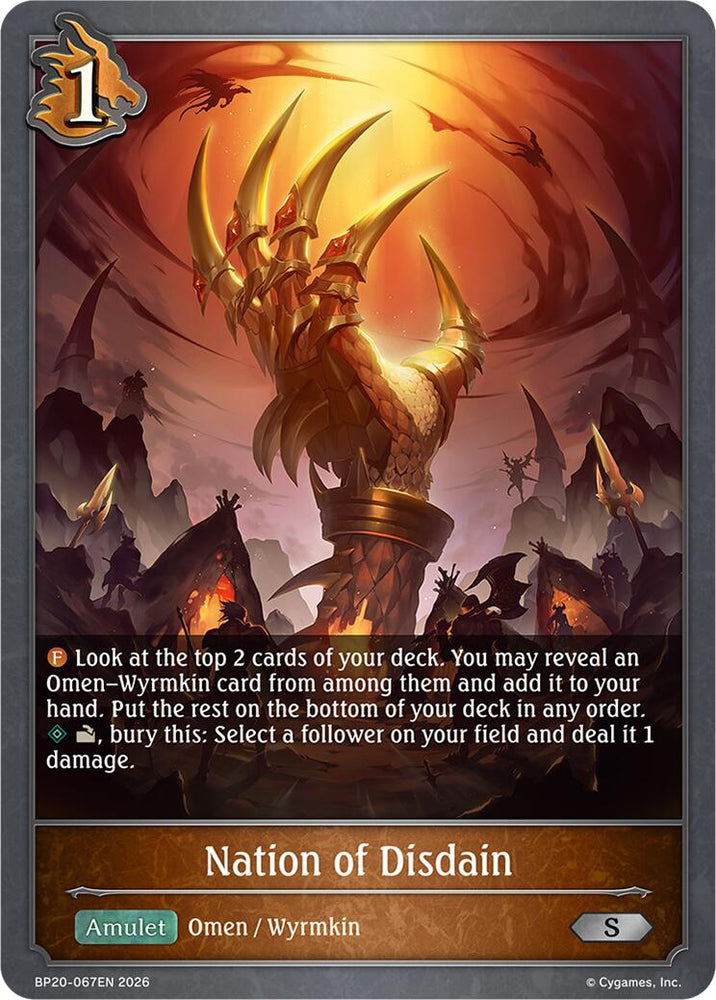 Nation of Disdain (BP20-067EN) [Omens and Heirs]
