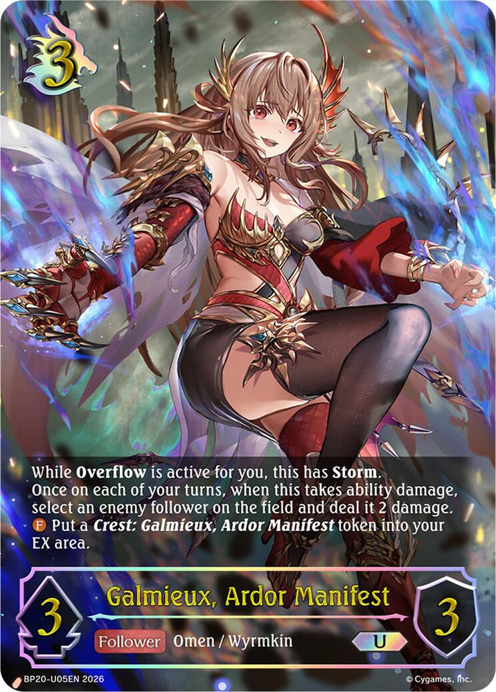 Galmieux, Ardor Manifest (BP20-U05EN) [Omens and Heirs]