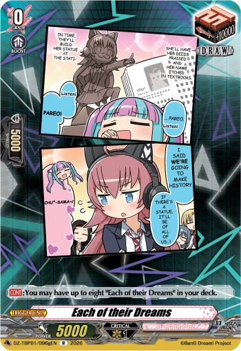 Each of their Dreams (G) (DZ-TBP01/096gEN) [BanG Dream! Girls Band Party!]