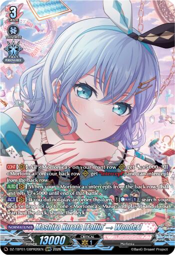 Mashiro Kurata [Fallin -] Wonder] (DZ-TBP01/GBPR26EN) [BanG Dream! Girls Band Party!]