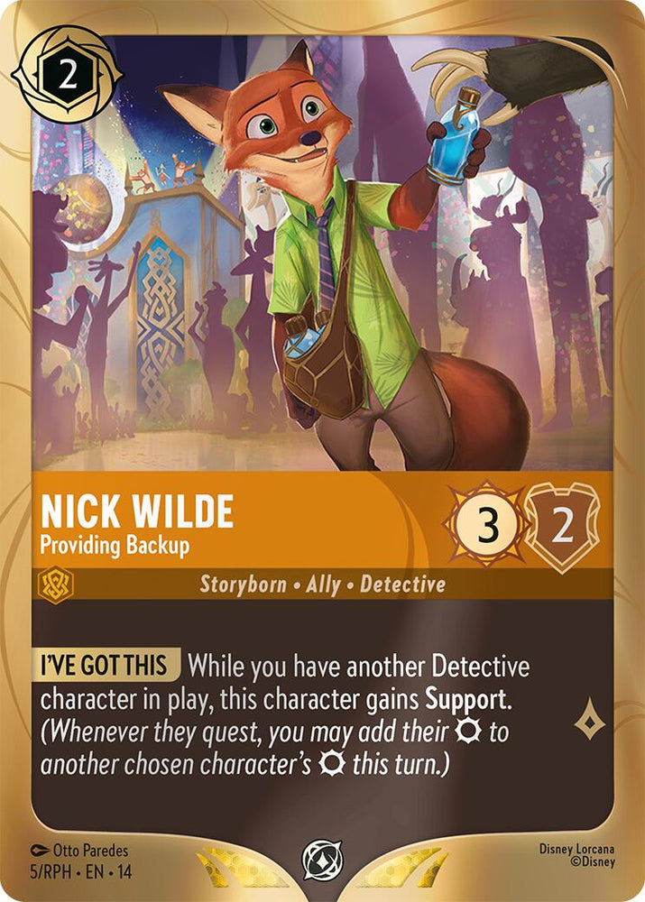 Nick Wilde - Providing Backup (5) [Promo Cards]