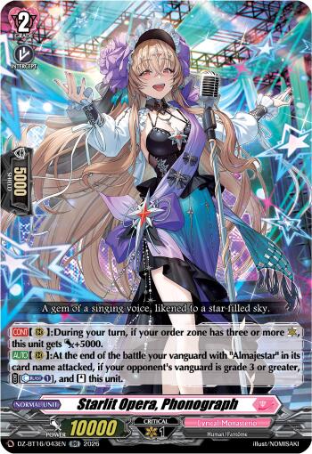 Starlit Opera, Phonograph (DZ-BT16/043EN) [Parallactic Dawn]