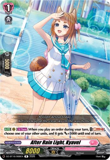 After Rain Light, Kyavel (DZ-BT16/068EN) [Parallactic Dawn]