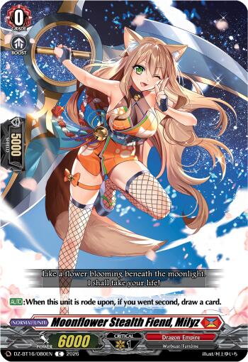 Moonflower Stealth Fiend, Milyz (DZ-BT16/080EN) [Parallactic Dawn]