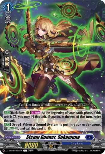 Steam Gunner, Sukamuna (DZ-BT16/084EN) [Parallactic Dawn]